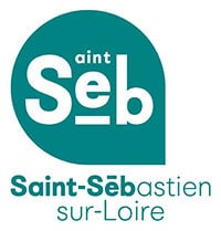 Logo St Sébastien sur Loire vert et blanc